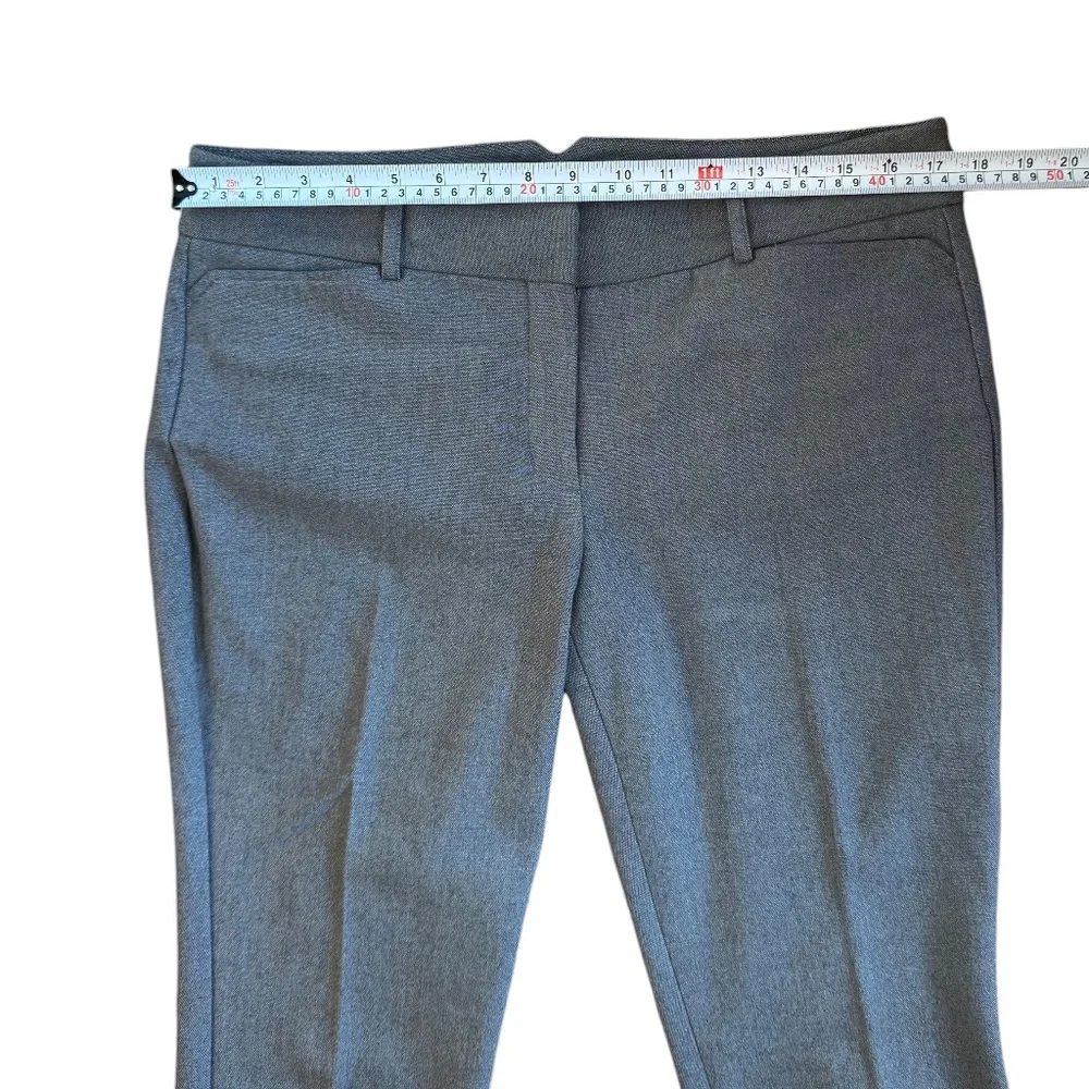 EXPRESS Mid-rise slim dress cropped pants gray size 10